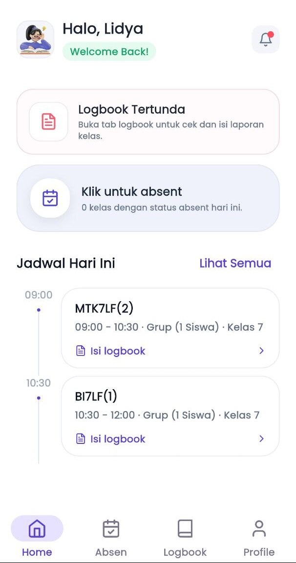 Aplikasi mobile tutor LMS Belajarmudah 5